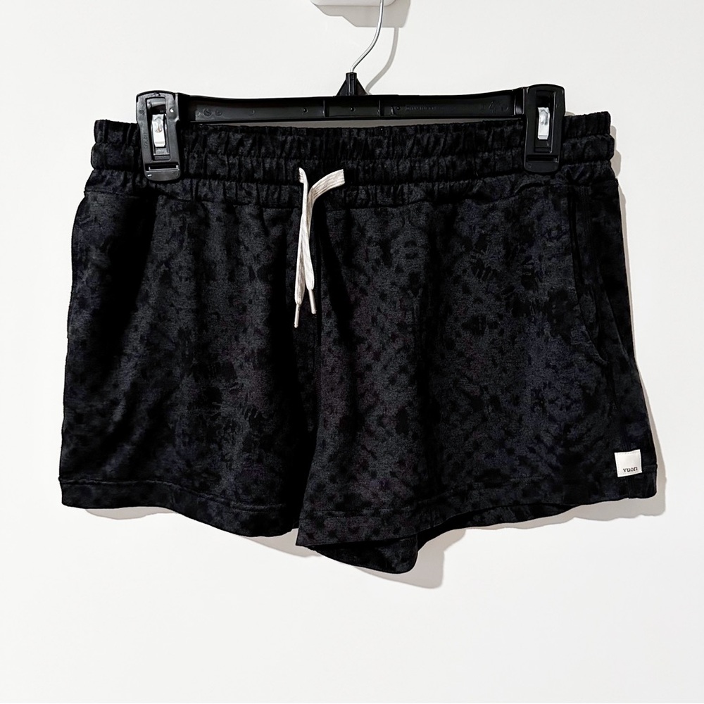 Vuori Black Athletic Shorts with Drawstring Waist